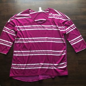 3/4 sleeve shirt from downeast basics size medium